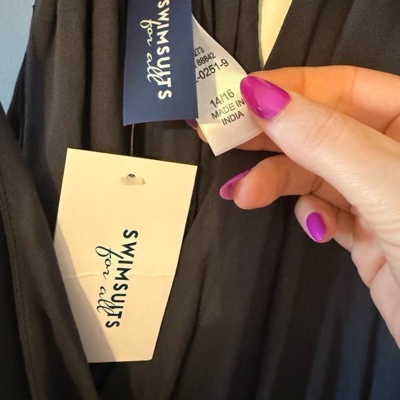 Swimsuits For All Dark Grey Swim Coverup - Picture 2 of 8